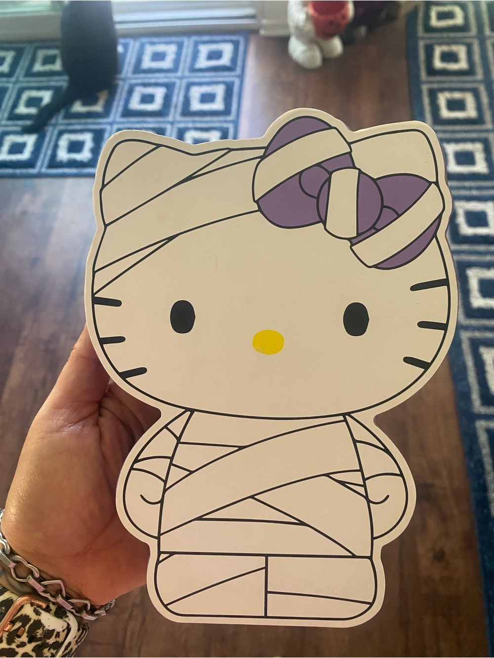 Hello Kitty Mummy Costume Graphic — White and Purple